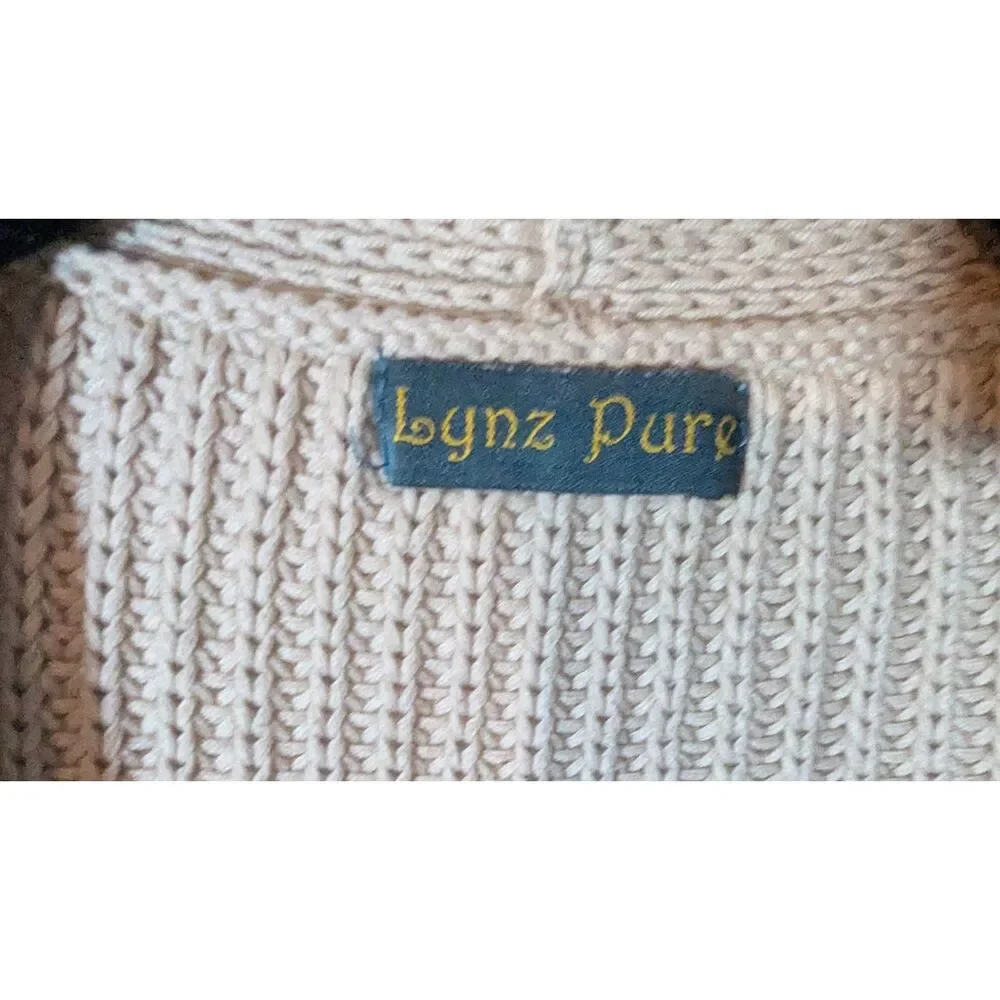 Lynz Pure Knitted Cardigan Beige Medium